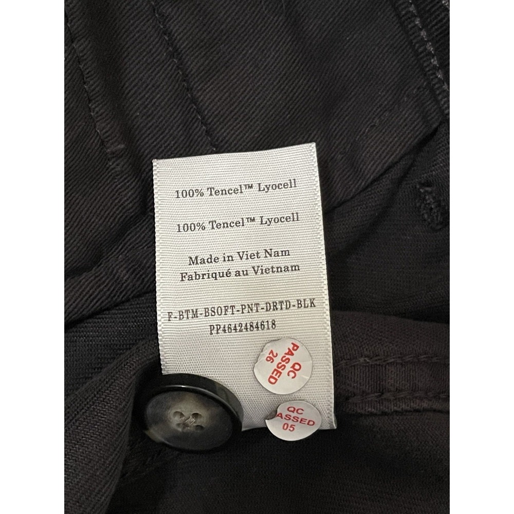 NWT Everlane Barrel Utility Pants Cotton Stretch Black Women's Size 6 - Picture 4 of 7
